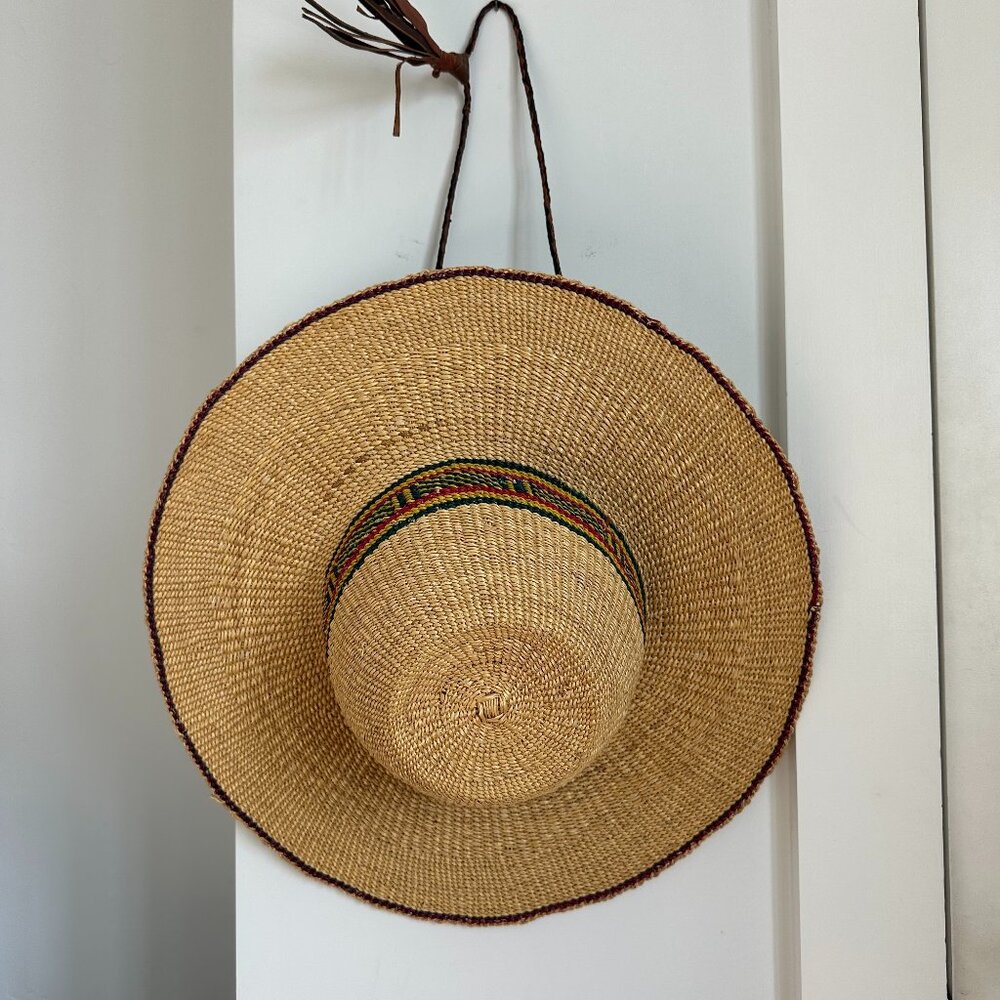 African Bolga Woven Straw Hat